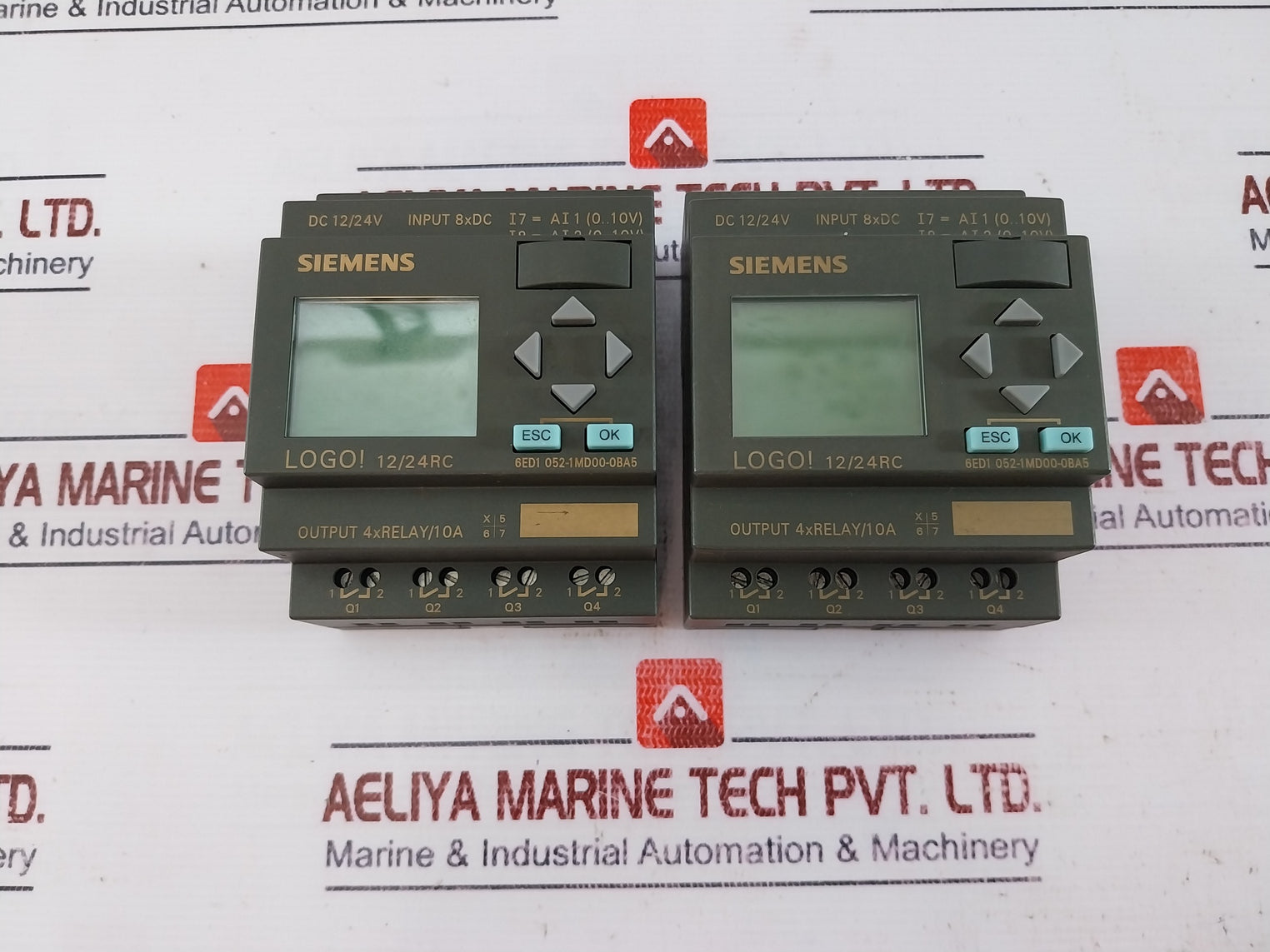 Siemens Logo 6Ed1 052-1Md00-0Ba5 Logic Mod Display Controller Dc 12/24Rc