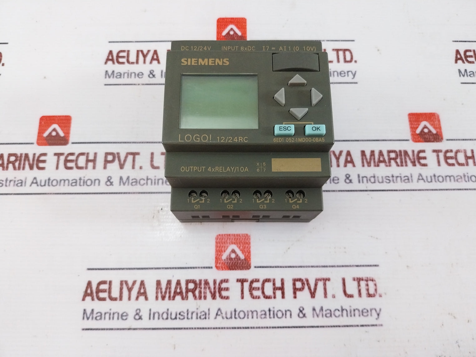 Siemens Logo 6Ed1 052-1Md00-0Ba5 Logic Mod Display Controller Dc 12/24Rc