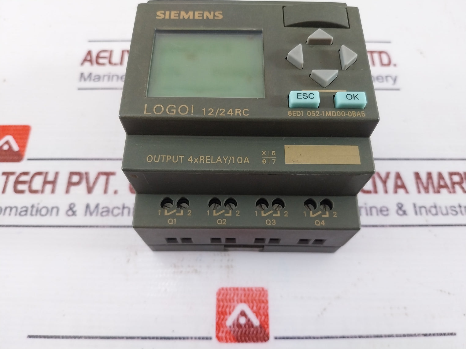 Siemens Logo 6Ed1 052-1Md00-0Ba5 Logic Mod Display Controller Dc 12/24Rc
