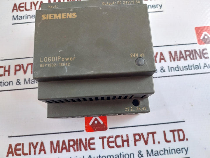 Siemens Logo! Power 6Ep1332-1Sh42 Power Supply Dc 24V/2,5A