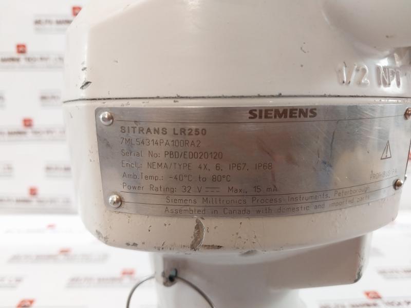 Siemens Lr250 Sitrans Radar Level Transmitter 32V Max 15Ma 24 Bar