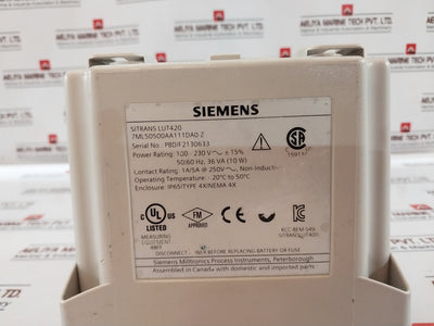 Siemens Lut420 Sitrans Hart Ultrasonic Level Controller Transducer 100-230V
