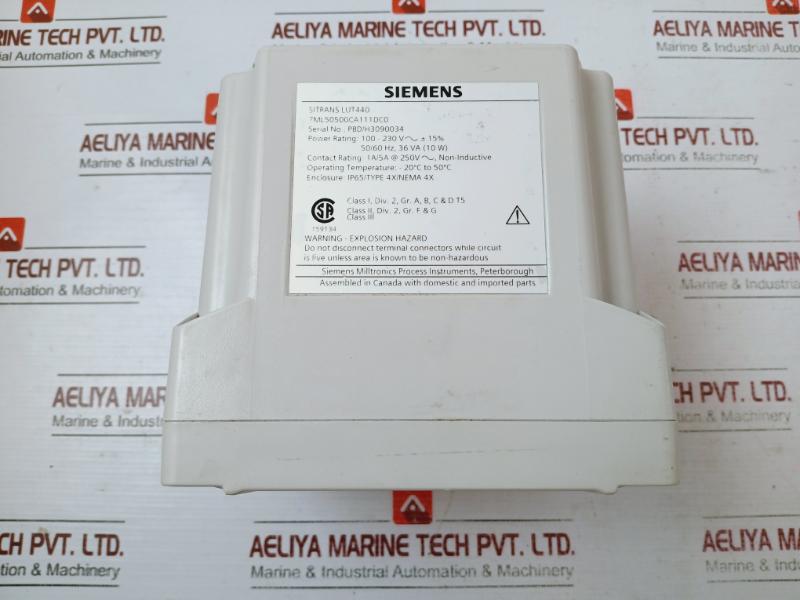 Siemens Lut440 Ultrasonic Level Transmitter 50/60Hz 36Va 10W