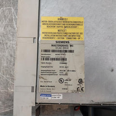 Siemens Masterdrive Mc 6Se7021-8Tp50 Dc/Ac Drive Inverter 6Se7021-8Tp50-z