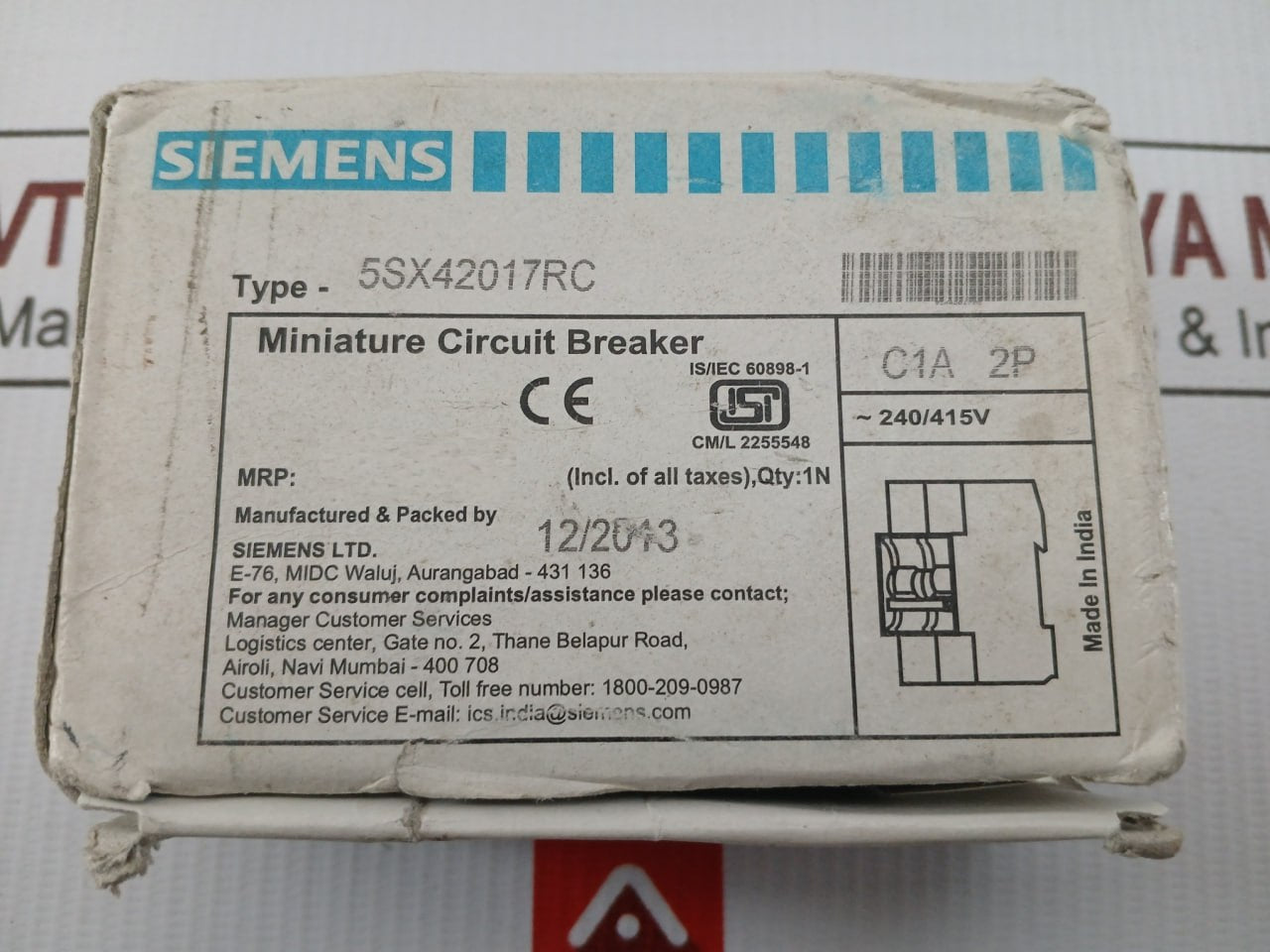 Siemens Miniature Circuit Breaker 5Sx42
