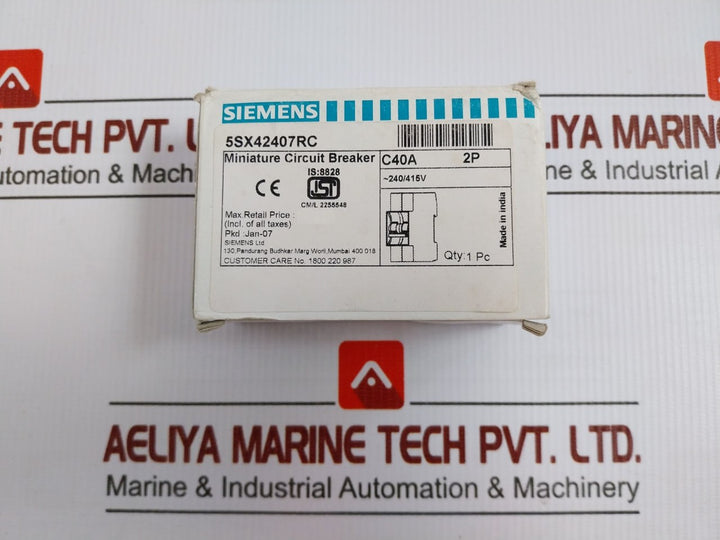 Siemens Miniature Circuit Breaker 5Sx42407Rc