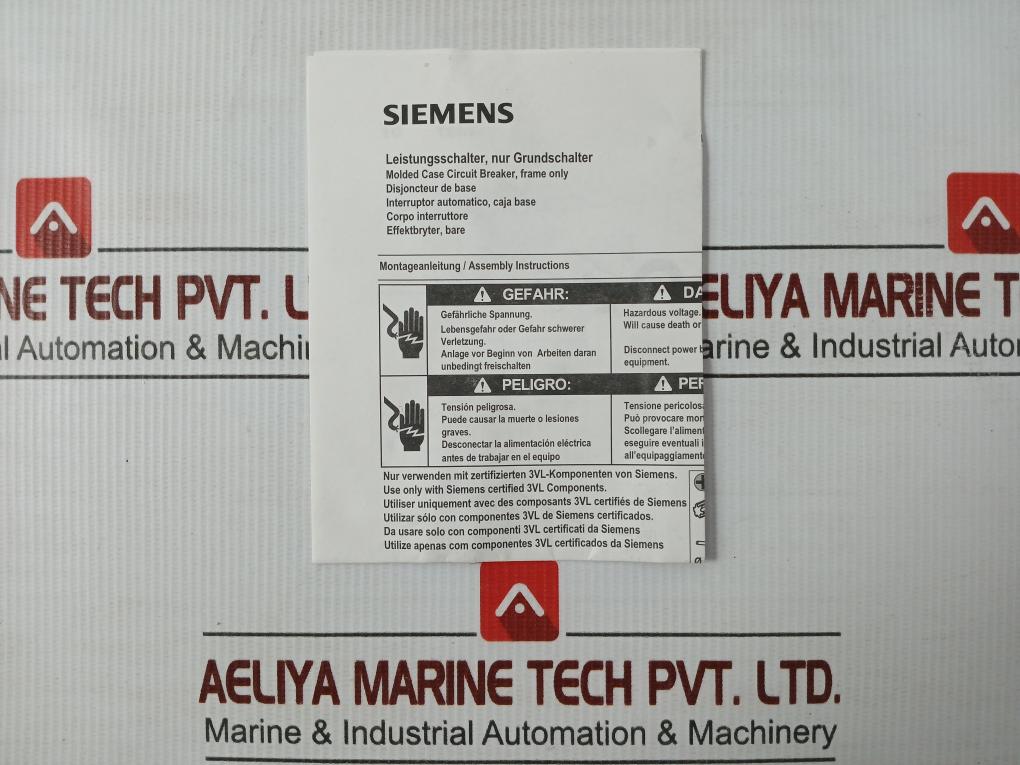 Siemens Molded Case Circuit Breaker 3Vl5750-2Dc36-0Ae1 50/60Hz