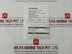 Siemens Molded Case Circuit Breaker 480V 75Ka 50/60Hz Part No 3Vl4740-3Aa36-0Aa0