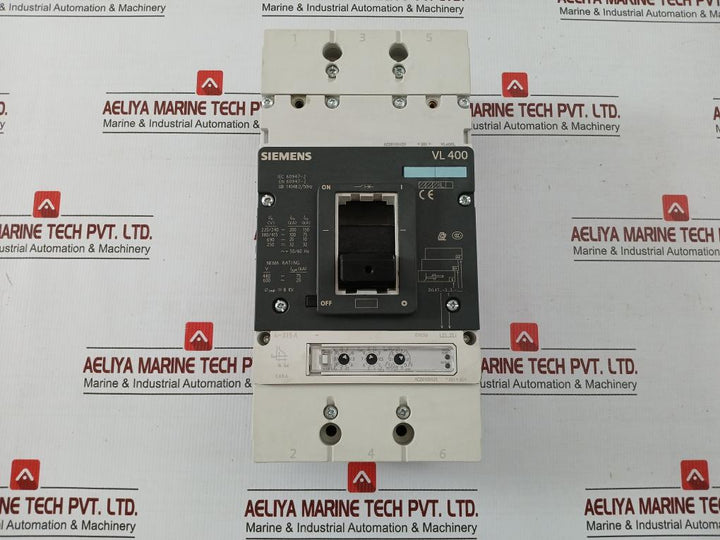 Siemens Molded Case Circuit Breaker 480V 75Ka 50/60Hz Part No 3Vl4740-3Aa36-0Aa0