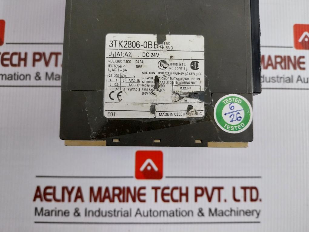 Siemens Monitoring And Safety Relay 300V 3Tk2806-0Bb4