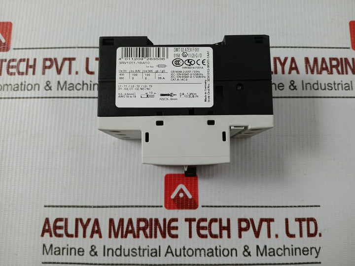 Siemens Motor Protection Circuit Breaker 3Rv1011-1Ba10 600V/1.4,2A
