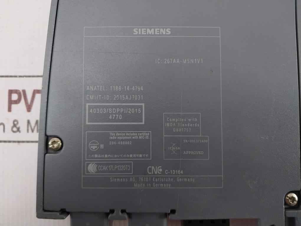 Siemens Msn-w1-rj-e2 Simatic Net Iwlan Client Module Ip30 Dc 24V--0.25A