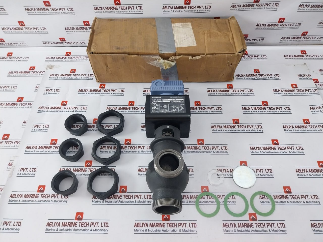 Siemens Mxg461.40-20 Mixing/2-port Magnetic Control Valve W/ Fitting Set