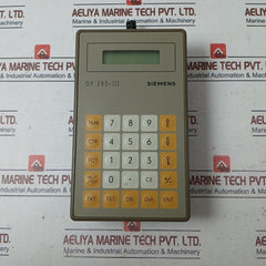 Siemens Op 393-iii Operator Interface Panel 6Es5393-0Ua15 Ip50