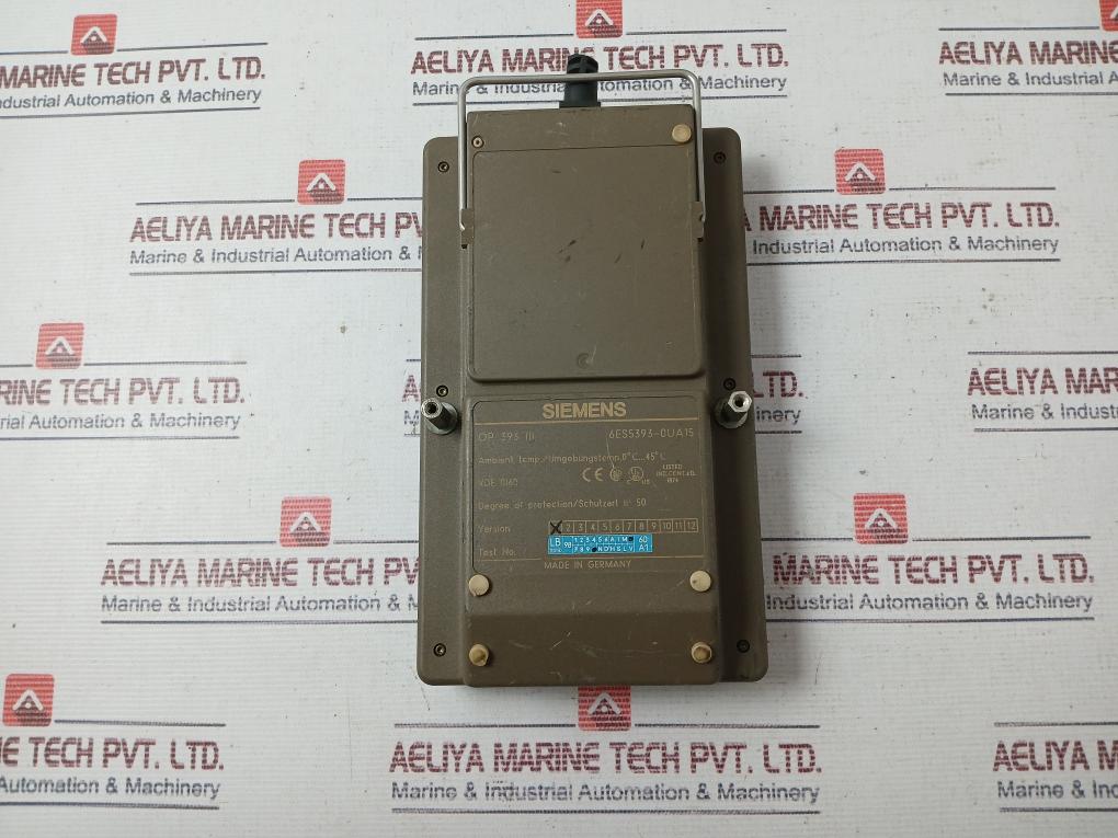 Siemens Op 393-iii Operator Interface Panel 6Es5393-0Ua15 Ip50