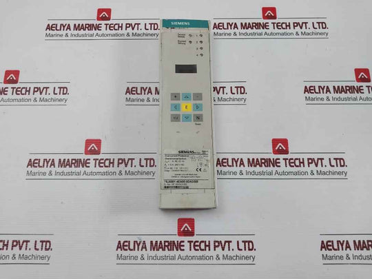 Siemens Overcurrent Protection Relay 7Sj6001-4Ea00-0Da0/Bb Uh= 60, 110, 125 V Dc
