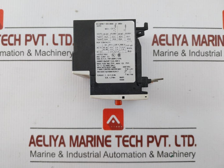 Siemens Overload Relay Motor Protection 3Ru1116-1Fb0 600Vac