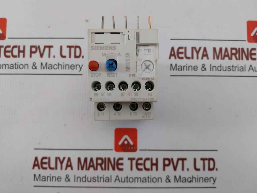 Siemens Overload Relay Motor Protection 3Ru1116-1Fb0 600Vac