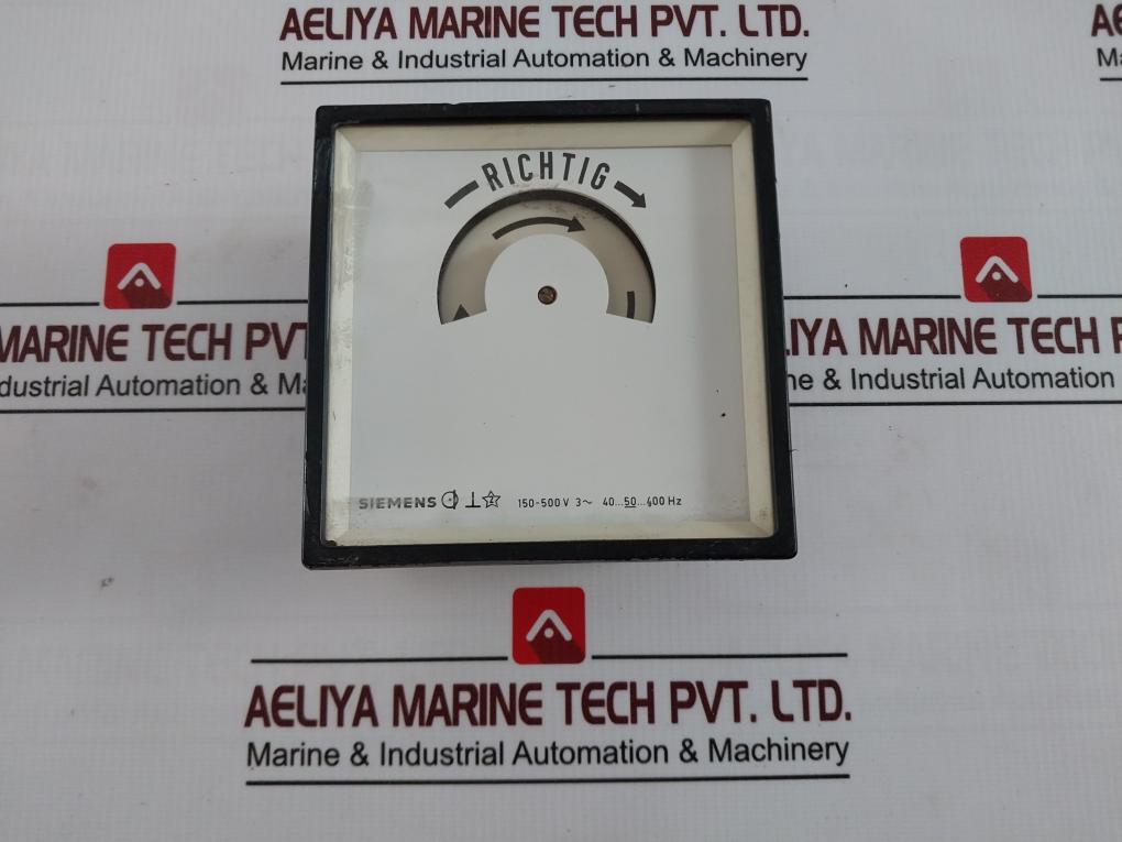 Siemens Phase Sequence Indicator 150-500V 400 Hz