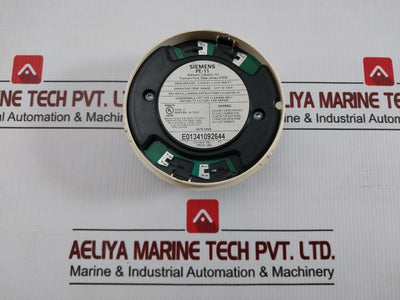 Siemens Photoelectric Smoke Detector Pe-11