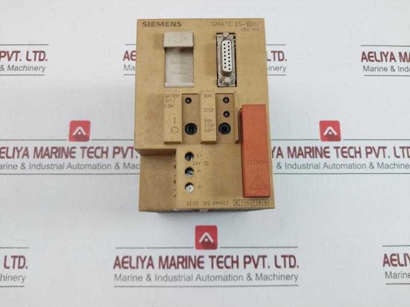 Siemens Plc Cpu Module 24Vdc 1A 6Es5 102-8Ma02 Sku:199868