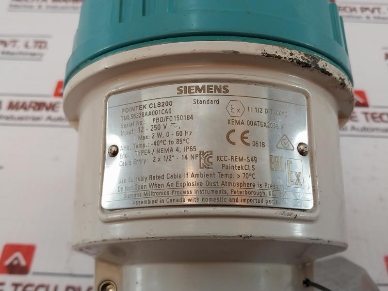 Siemens Pointek Cls200 Capacitance Point Level Switch