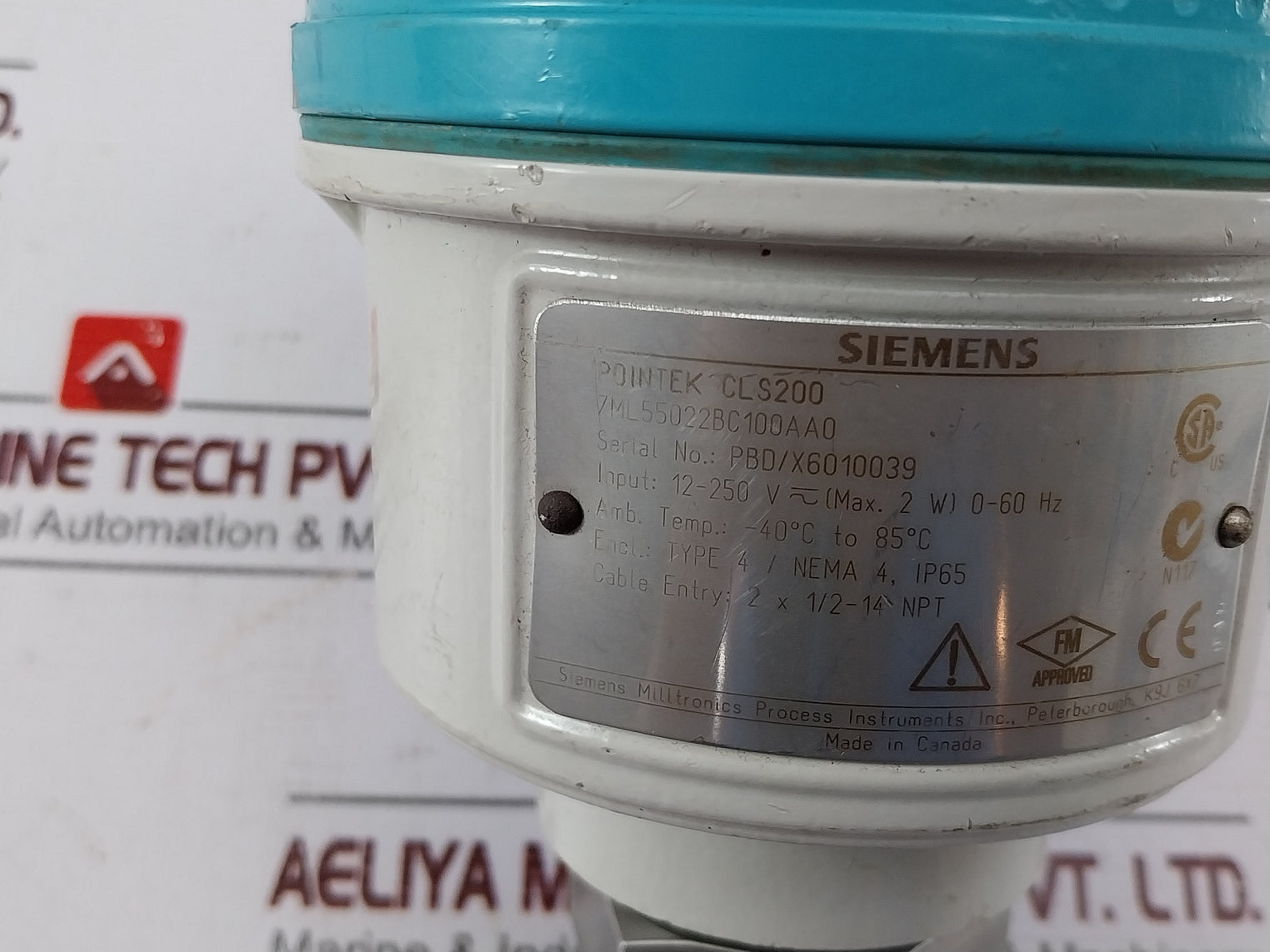 Siemens Pointek Cls200 Pressure Transmitter Level Sensor 7Ml55022Bc100Aa0