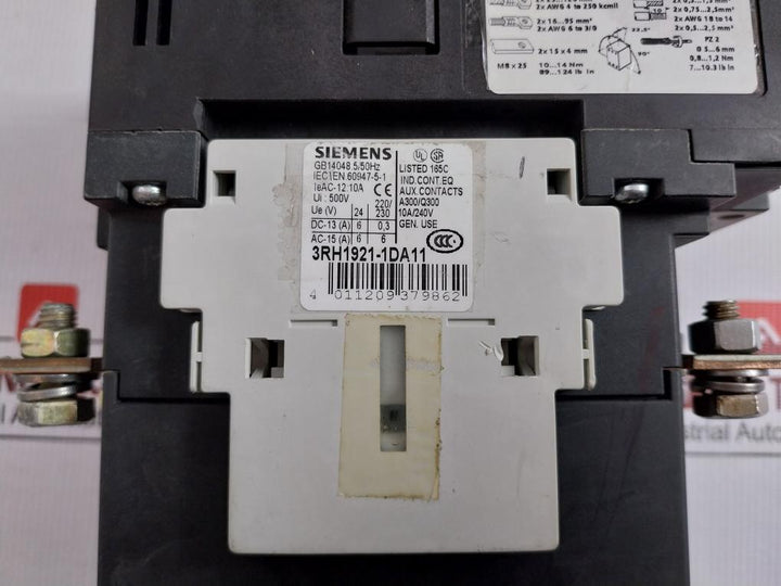 Siemens Power Contactor 140A 600V 3Rt1054-6…6