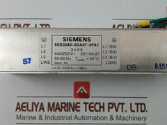 Siemens Power Line Filter 6Se3290-0Da87-0Fa1 440/250V 50/60Hz
