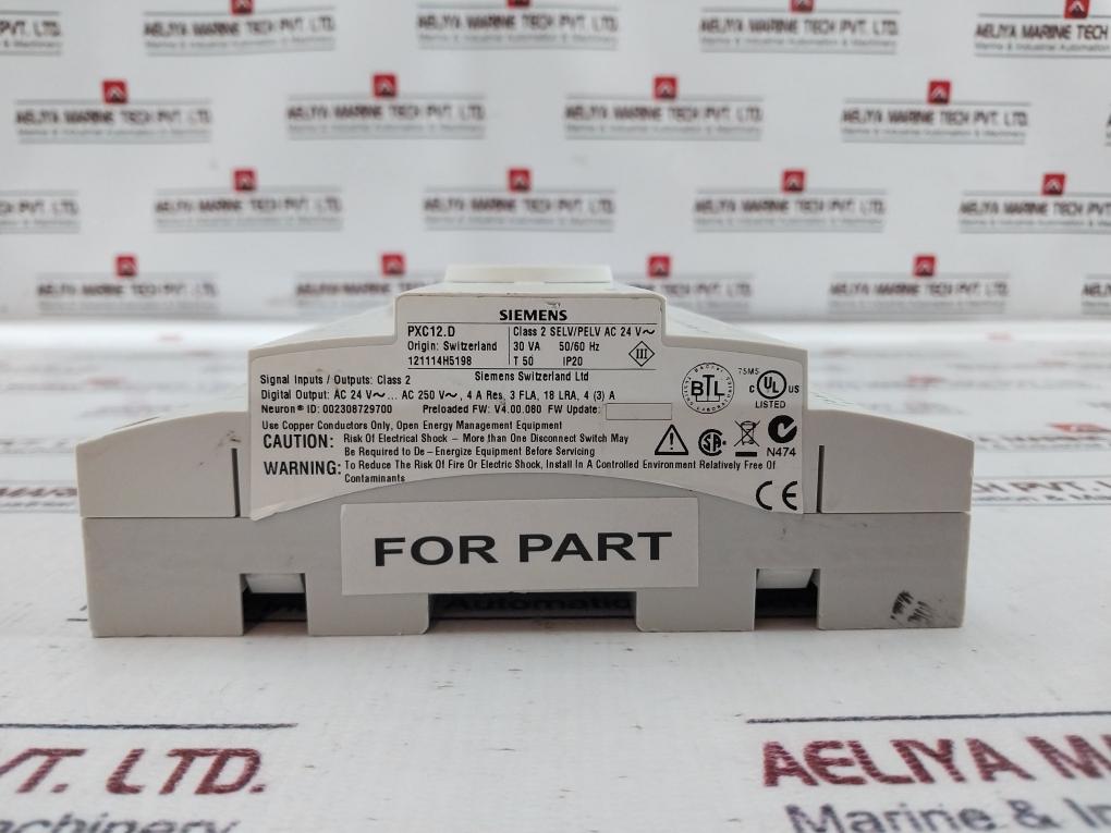 Siemens Pxc12.D 12-data Points Automation Station Controller (Not Working)