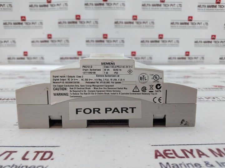 Siemens Pxc12.D 12-data Points Automation Station Controller