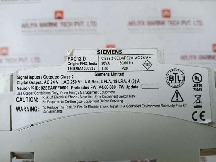 Siemens Pxc12.D Automation Station With 12 Data Points And Bacnet On Lon Talk