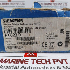 Siemens Pxc22.D Bacnet On Lon Talk Desigo Controller 24V 30Va Class 2 Ip20