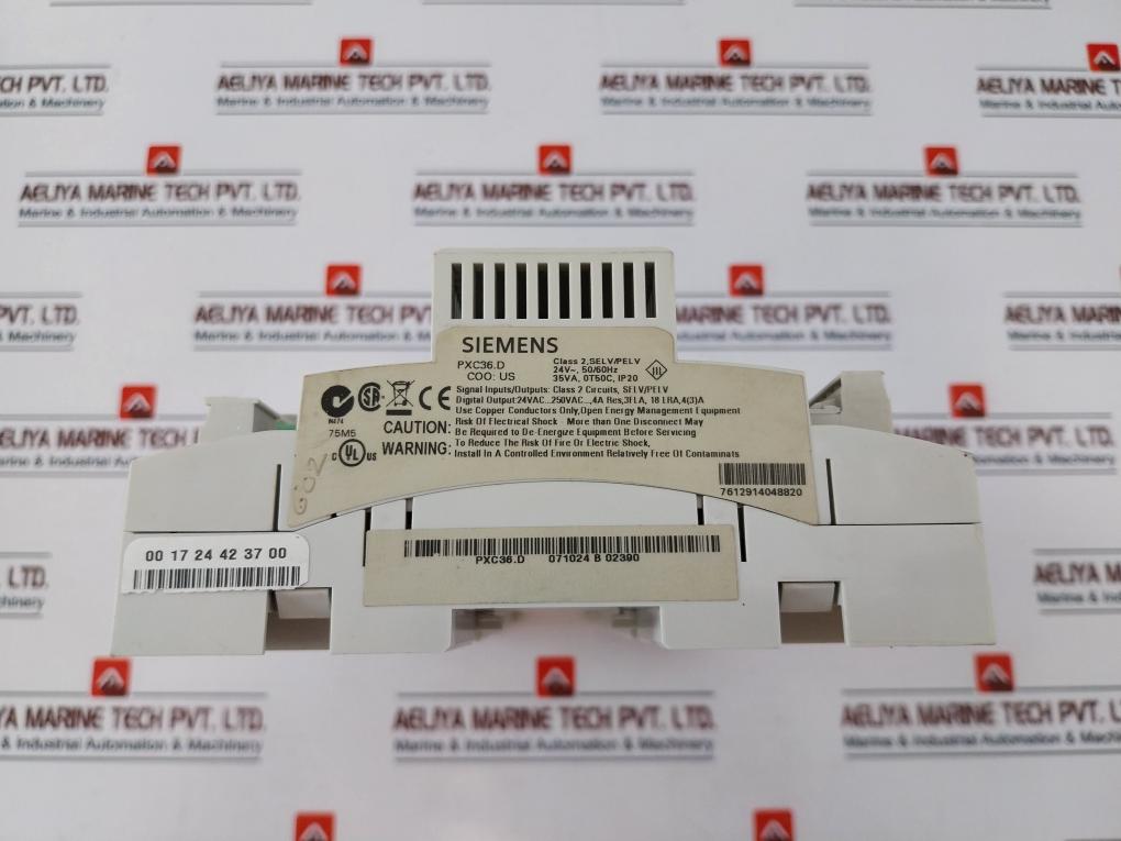 Siemens Pxc36.d Automation Station Class 2 Ip20 4a 24v~ 50/60hz 35va
