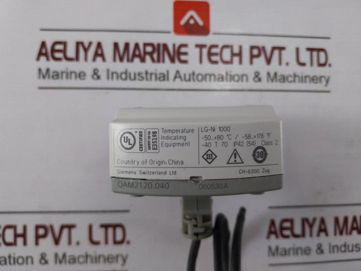 Siemens Qam2120.040 Temperature Indicating Equipment 060530A E35198 Lg-ni 1000