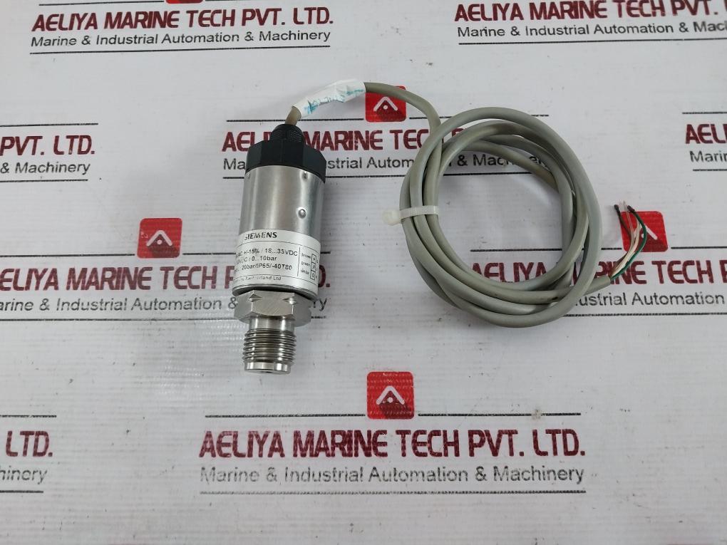 Siemens Qbe2002-p10 Pressure Sensor For Liquids And Gases Plc 1.5 Meter 0–10 Bar