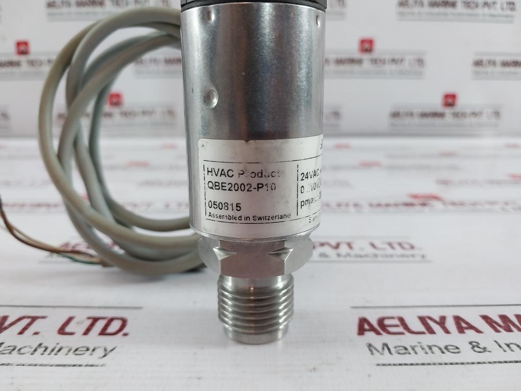 Siemens Qbe2002-p10 Pressure Sensor For Liquids And Gases Plc 1.5 Meter 0–10 Bar