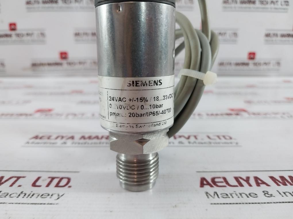 Siemens Qbe2002-p10 Pressure Sensor For Liquids And Gases Plc 1.5 Meter 0–10 Bar