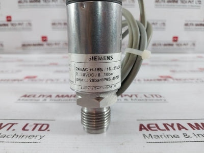 Siemens Qbe2002-p10 Pressure Sensor For Liquids And Gases Plc 1.5 Meter 0–10 Bar