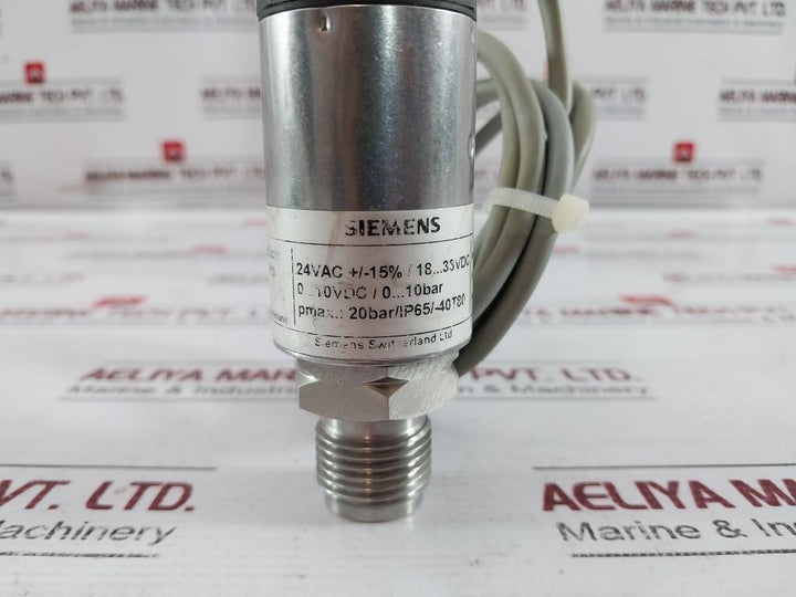 Siemens Qbe2002-p10 Pressure Sensor For Liquids And Gases Plc 1.5 Meter 0–10 Bar