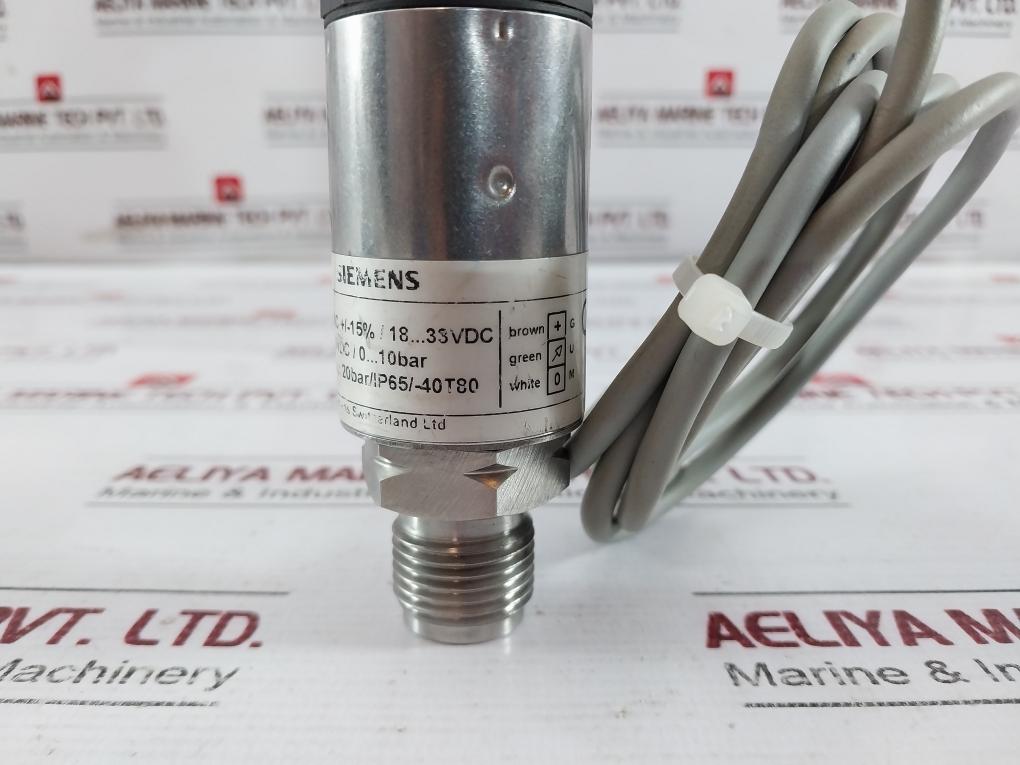 Siemens Qbe2002-p10 Pressure Sensor For Liquids And Gases Plc 1.5 Meter 0–10 Bar