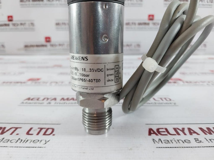 Siemens Qbe2002-p10 Pressure Sensor For Liquids And Gases Plc 1.5 Meter 0–10 Bar