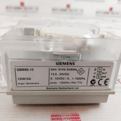 Siemens Qbm65-10 Air Duct Differential Pressure Sensor, 13.5…33Vdc