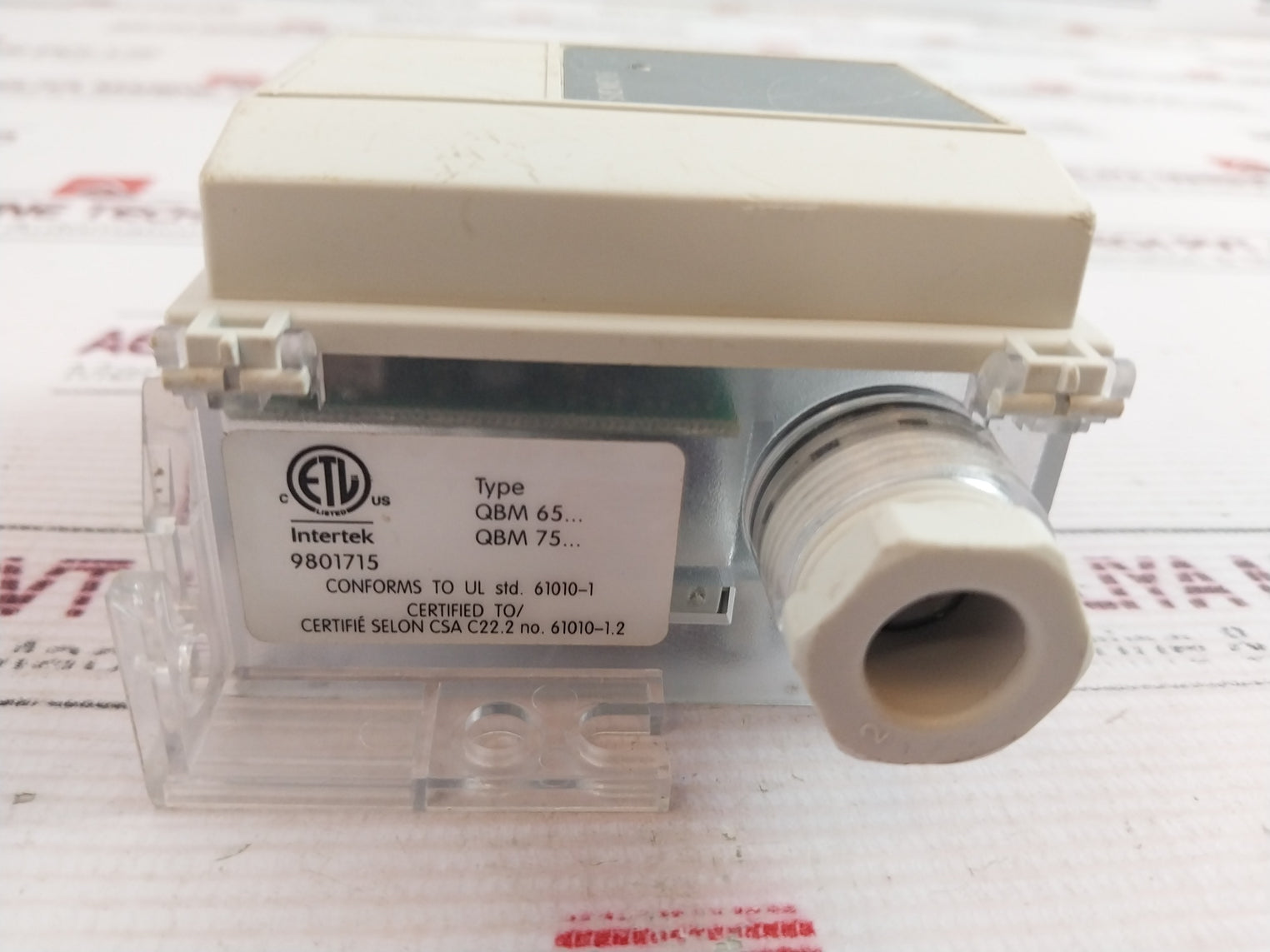Siemens Qbm65-10 Air Duct Differential Pressure Sensor, 13.5…33Vdc
