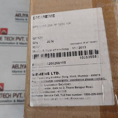 Siemens Qf120 Ground Fault Circuit Interrupter 807521A00 Rev.5 20A