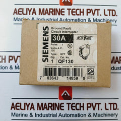 Siemens Qf130 Ground Fault And Circuit Interrupter 1 Pole Qpf 30A 120V~ 60Hz