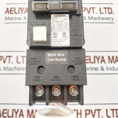 Siemens Qf215 Ground Fault Circuit Interrupter Breaker 2 Pole Qpf 15A 120/240V~