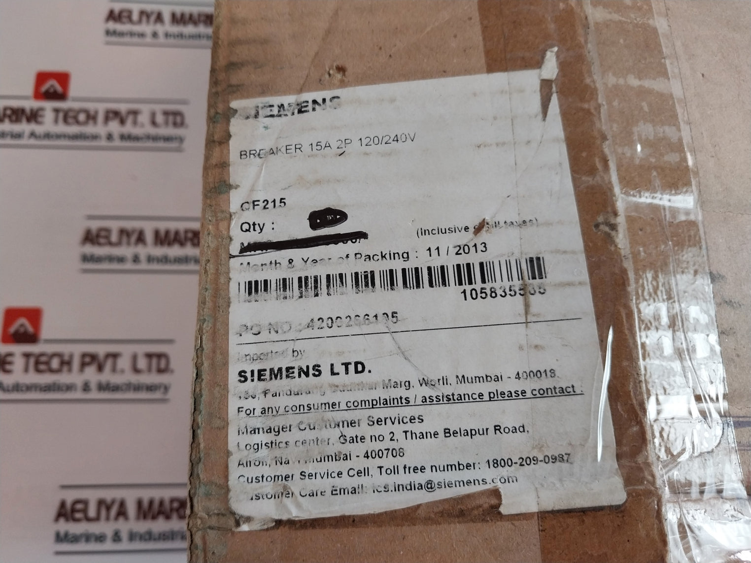 Siemens Qf215 Qpf Ground Fault Circuit Interrupter Breaker 2 Pole 15A 120/240V~