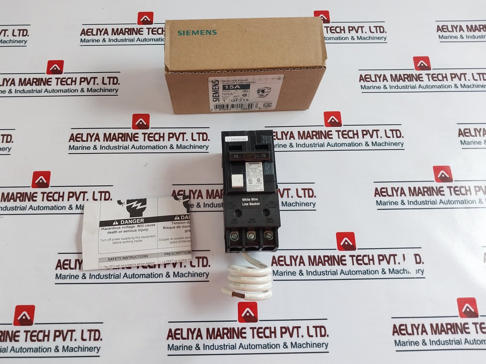 Siemens Qf215 Qpf Ground Fault Circuit Interrupter Breaker 2 Pole 15A 120/240V~