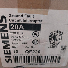 Siemens Qf220 Ground Fault Circuit Interrupter 800300A01 20A